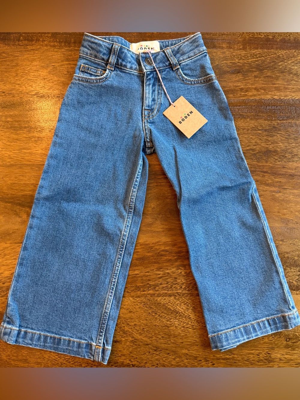 Mini Boden Kids Medium Blue Relaxed Jeans